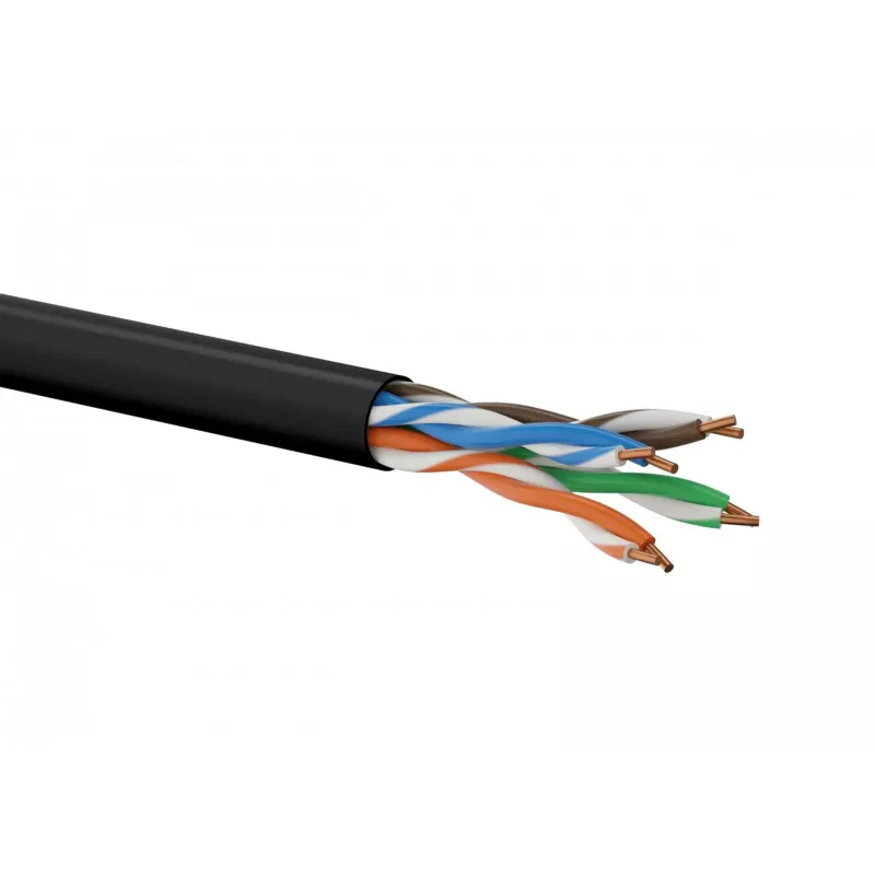 Netzwerkkabel A-LAN KIU5OUTZ305 U/UTP Cat5e 305 m Grau