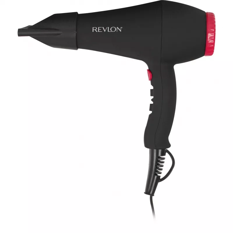 Haartrockner REVLON RVDR5251E 2000 W, ionisch, 3 Hitzestufen, 2 Geschwindigkeiten, Cool Shot — Schwarz/Pink