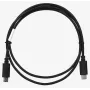 USB 2.0 USB-C-zu-USB-C-Kabel LANBERG CA-CMCM-10CU-0010-BK 1 m, schwarz, 480 Mbit/s, vergoldete Kontakte