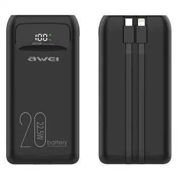 Powerbank 20000mAh P169 K 22.5W USB-C + Apple Cab
