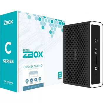 Zotac ZBOX CI649 NANO 1,8-Liter-PC Schwarz, Weiß i5-1335U Intel SoC 1,3 GHz