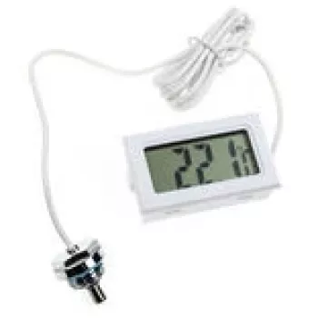 Digitales Thermometer Lamptron TS708 mit G1/4 Zoll Gewindeanschluss, Weiß