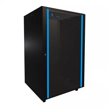 Freistehendes Rack Extralink Rackmount-Schrank 27U 800x800 Schwarz 600 kg Tragfähigkeit