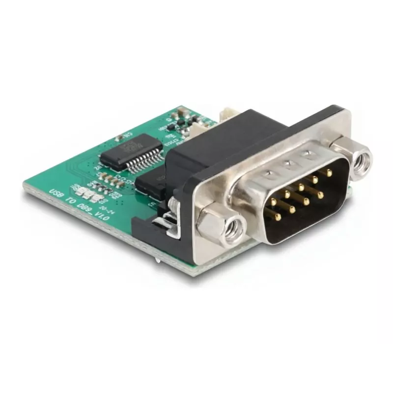 DeLOCK 90781 Serieller Konverter Repeater Isolator USB 2.0 RS-232 Schwarz Grün