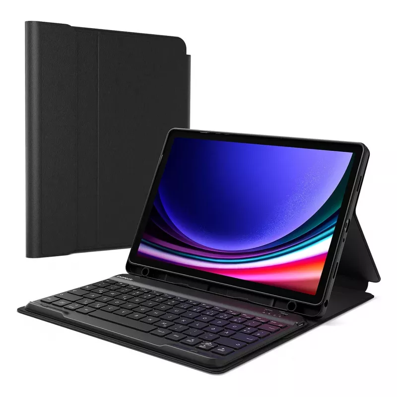Tablet-Folio-Case Inateck N0028_Schwarz für Galaxy Tab A9+/A9 Plus 27,9 cm (11 Zoll) – 3 Standmodi, Bluetooth