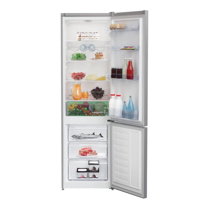 BEKO Kühlschrank RCSA300K40SN, Energieeffizienzklasse E, Höhe 181 cm, Edelstahl
