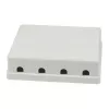 Synergy21 Keystone, Modulträger, Patchpanel für 4x TP-Module, Aufputzmontage, Weiß (ABS)