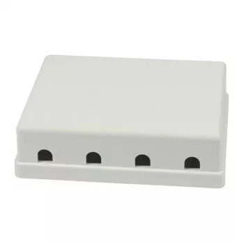 Synergy21 Keystone, Modulträger, Patchpanel für 4x TP-Module, Aufputzmontage, Weiß (ABS)