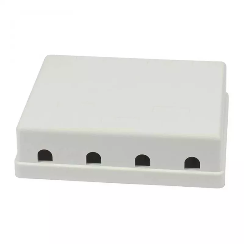Synergy21 Keystone, Modulträger, Patchpanel für 4x TP-Module, Aufputzmontage, Weiß (ABS)