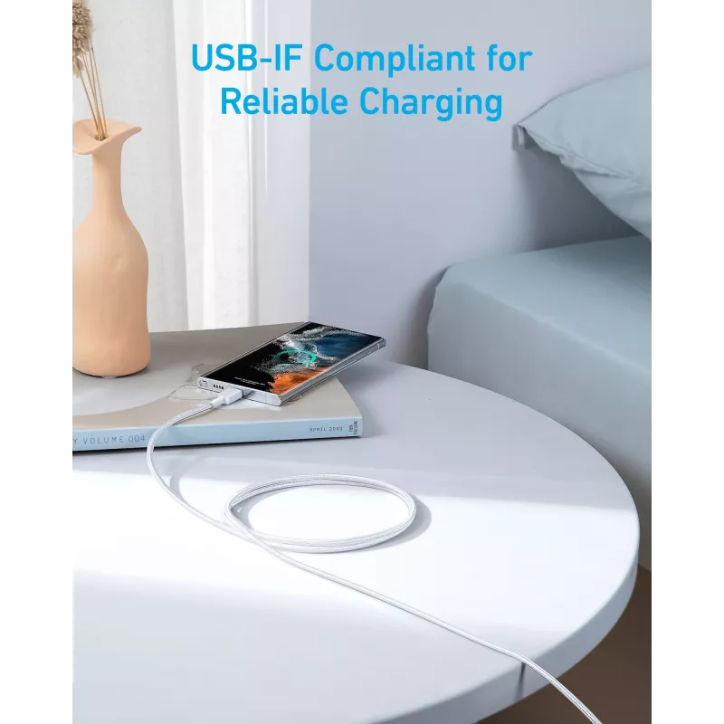 USB-C auf USB-C Kabel Anker 322 — 1,8 m, weiß