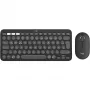Logitech Pebble 2 Combo Wireless Keyboard Mouse QWERTZ Deutsch Graphit