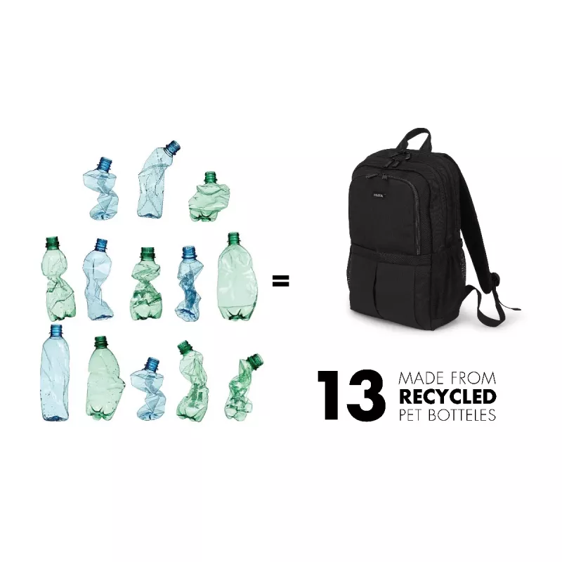 Rucksack DICOTA D31696 Schwarz Polyethylenterephthalat (PET)