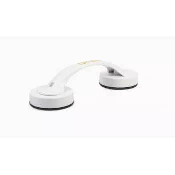 Saugnapfhalter Qmed DRQM6D0AAXXXP — Wandhalterung aus Technopolymer, 20 cm Tiefe, max. Belastung 30 kg, weiß, 65×53 mm