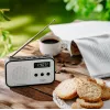 Tragbares Digitalradio Adler AD 1907 — UKW/MW, digitaler Tuner, Wecker, USB-C, 600 mAh Akku, LCD, 20 Senderspeicher, Teleskopantenne