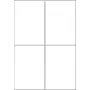 Stanzetikett HERMA 10777 9,6x14 cm 4 Etiketten pro Blatt