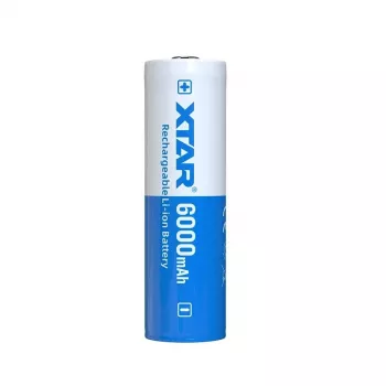 Wiederaufladbare Lithium-21700-Batterie XTAR 21700-6000 3,6 V 6000 mAh, Ø 21 mm × 74,3 mm, Einzelzelle