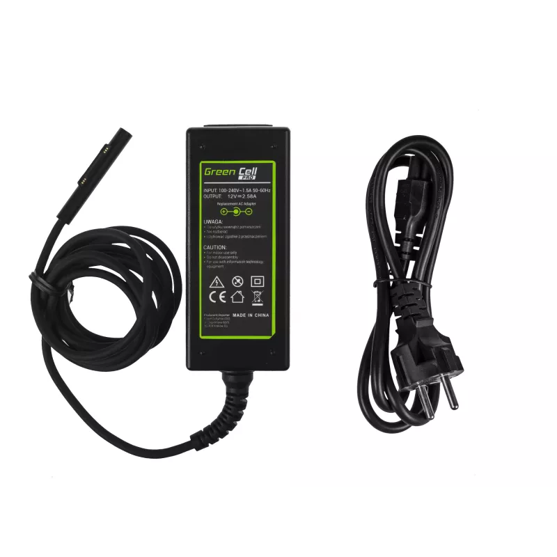 Netzteil Grün Cell AD63P 36W 12V 2,58A Indoor-Laptop-Ladegerät, schwarz