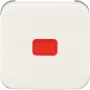 busch jaeger BJ Reflex SI Wippschalterabdeckung rote Kalotte alpinweiß Modell 2509-214