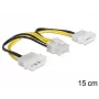 Internes Stromkabel DeLOCK 83410 0,15 m EPS 8-polig Molex 3-polig