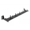 DeLOCK 19 Zoll Glasfaser-Routing-Panel 1U schwarz Rackmontage 1U