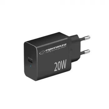 Netzladegerät ESPERANZA EZC104K 20W Schwarz, USB-Netzteil für tragbare Geräte