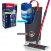 Wischmopp VILEDA Mikrofaser 1200 ml Nass, 360° drehbarer Kopf, 140,5 cm Stiel, abnehmbarer maschinenwaschbarer Kopf