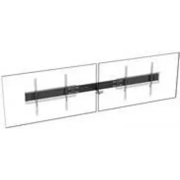 TECH DATA Vision VFM-F50_DL - Montagekomponente (Schiene) - für 2 LCD-/Plasma-Konsolen - Aluminium - Schwarz - Bildschirmgröße: bis zu 218,4 cm (bis zu 86)