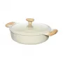 Flacher Topf D28cm 4,1L/beige