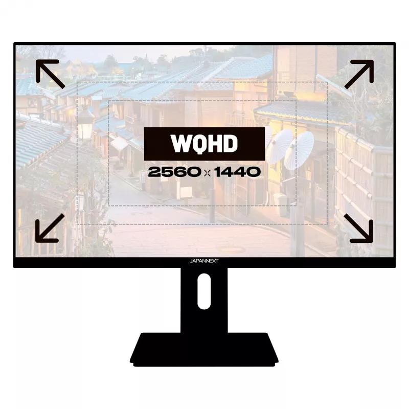 JAPANNEXT JN-27IPS4FLWQHDR-HSP 16:9 HDMI/DP WQHD - Flachbildschirm (TFT/LCD)