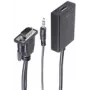 shiverpeaks BS10-01006 Videokabel-Adapter 0,15 m VGA (D-Sub) + 3,5 mm HDMI Typ A (Standard) Schwarz (BS10-01006)