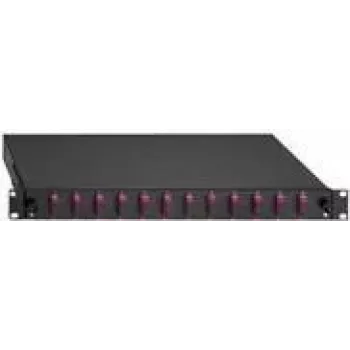 Glasfaser-Patchpanel Rutenbeck 2280301240 LC Duplex MM 24 Ports 1U, schwarz RAL 9005