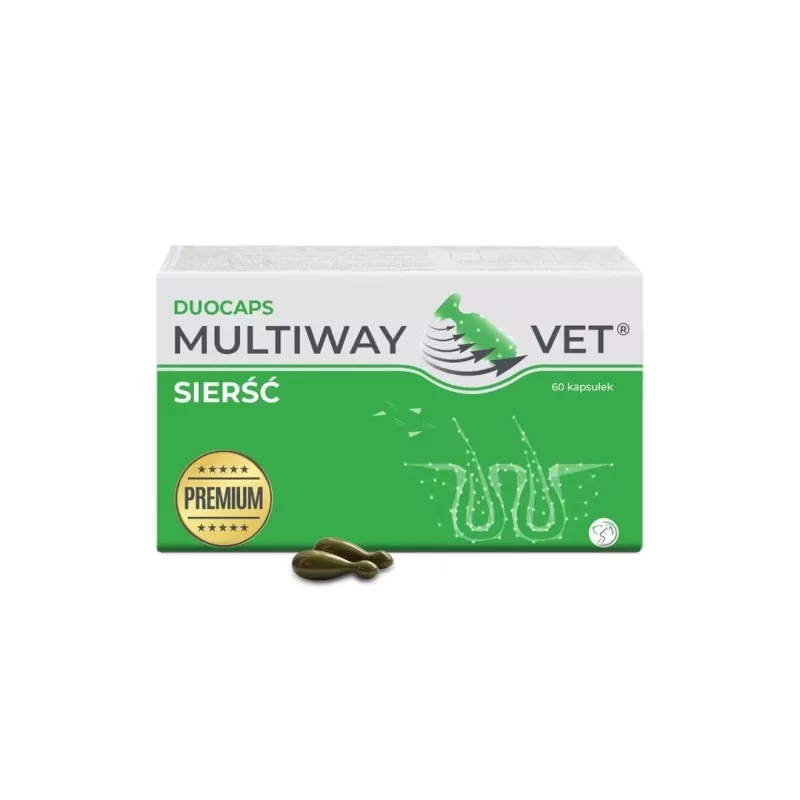 Weichgelkapseln mit Drehverschluss JM Sante Multiway Vet Fell und Haut für Hunde und Katzen 60 Stück, 150 g