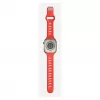 Band Nomad Tempo — Rotes Gummi, 18 mm Breite, passt an Handgelenke 135–175 mm