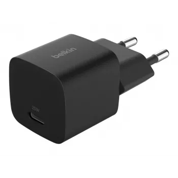 USB-C-Ladegerät Belkin BOOSTCHARGE 25W Power Delivery Schwarz – schnelles USB‑C PD 25W Wandladegerät