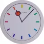 NeXtime Uhr 3048 Color Change, Ø28 cm, Wand, Weiß/Mehrfarbig