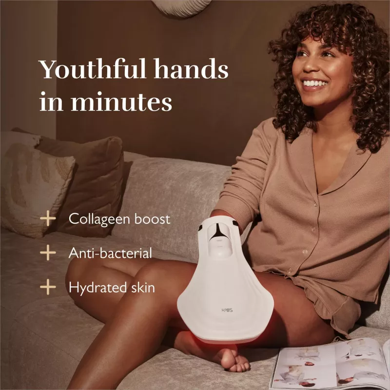 LED-Handmaske silk'n HLM1PE1001 für Hautverjüngung und Feuchtigkeitsversorgung