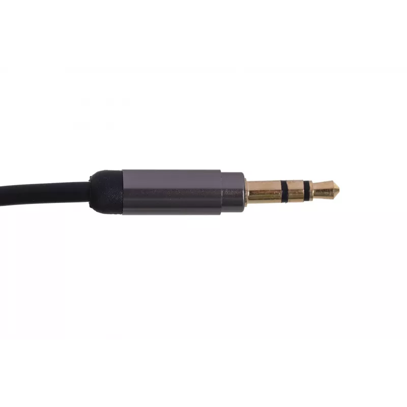 Gembird CCAP-444-1M Audiokabel 3,5mm Schwarz (CCAP-444-1M)