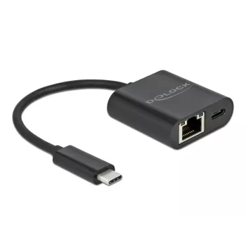 USB Typ-C-Adapter DeLOCK 66644 Gigabit LAN Power Delivery
