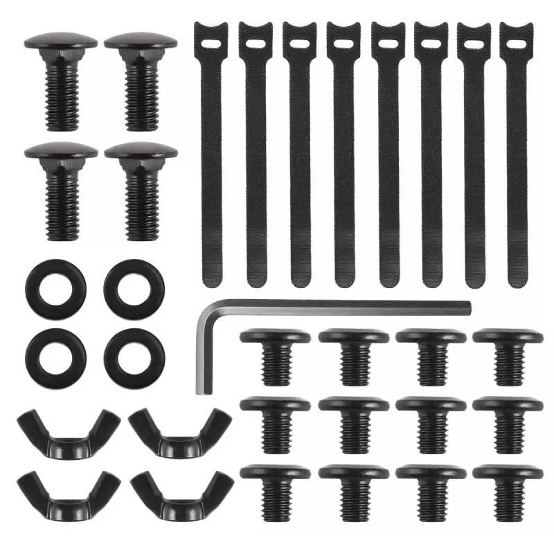 Kabelmanagement für den Schreibtisch MACLEAN MC-102 – zweistufige Untertisch-Ablage, max. Belastung 5 kg, maximale Länge 728 mm, schwarz