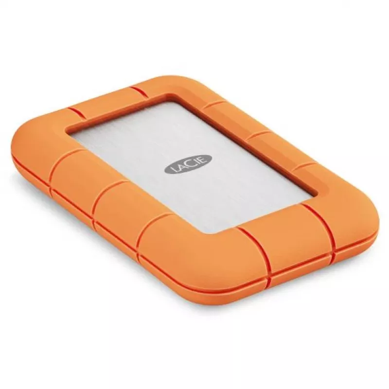 Externe SSD LaCie STND4000400 4 TB USB4 Gen 3x2 Thunderbolt USB Type-C, Orange/Edelstahl