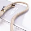 Umhängehülle Lookabe loo007 gold nude für iPhone 7/8 Plus – tragbare Telefonhülle mit Gurt