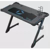 Onex | RGB-Gaming-Schreibtisch mit Becherhalter, Headset-Haken, Gamepad-Halter, 114 cm (B) | GD1200Z | Schwarz