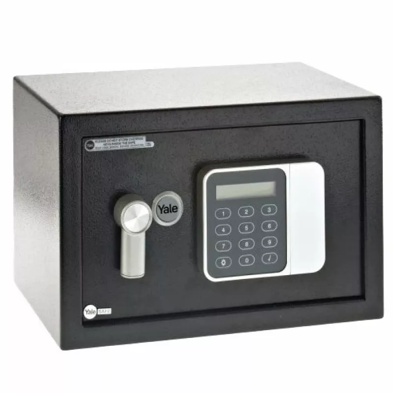 Freistehender Safe Yale YSG/200/DB2 — Stahl, Zahlenschloss, 8,6 L, 310×200×200 mm, schwarz