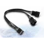 SATA-Kabel Inter-Tech 88885521 0,15 m Schwarz Stecker/Buchse
