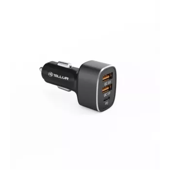 Kfz-Ladegerät Tellur FCC9 56W 9A — USB-Kfz-Netzteil, 56W Gesamtleistung, 9A max.