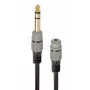 Audiokabel Gembird A-63M35F-0.2M 6,35 mm Stecker auf 3,5 mm Buchse Schwarz