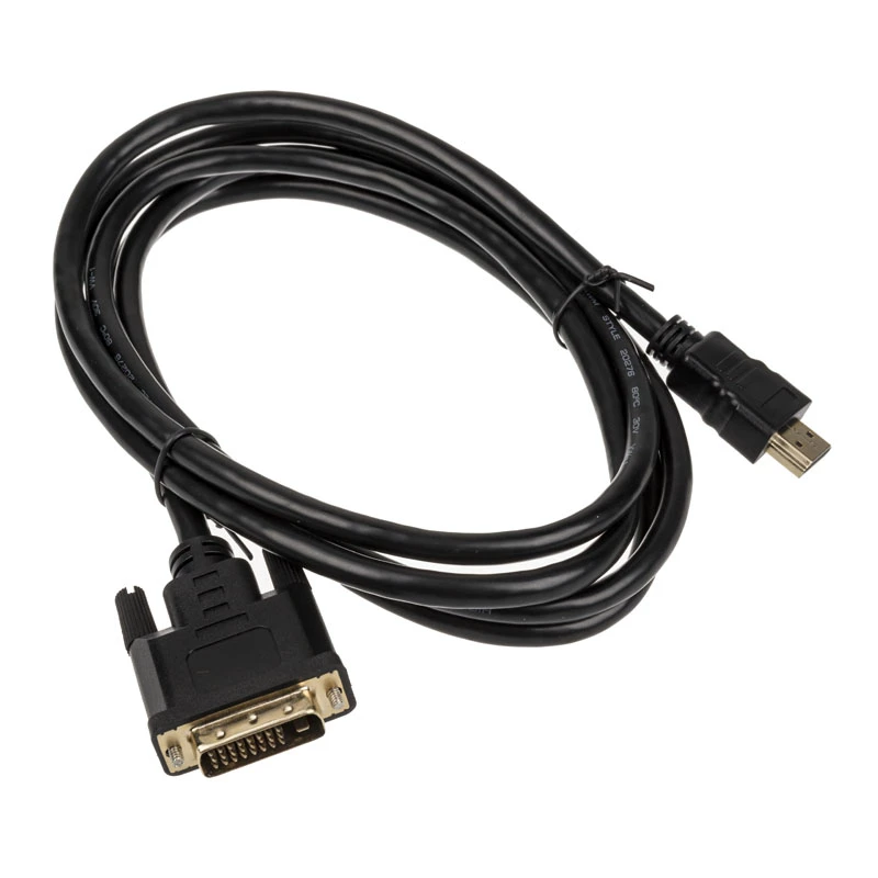 Videokabel-Adapter Akasa AK-CBHD06-20BK 2m DVI-D HDMI Schwarz
