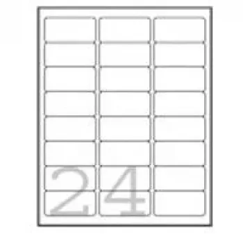 Avery - Adressetiketten - Weiß - 63,5 x 33,9 mm - 2400 Etiketten (100 Blatt x 24) (L7159-100)