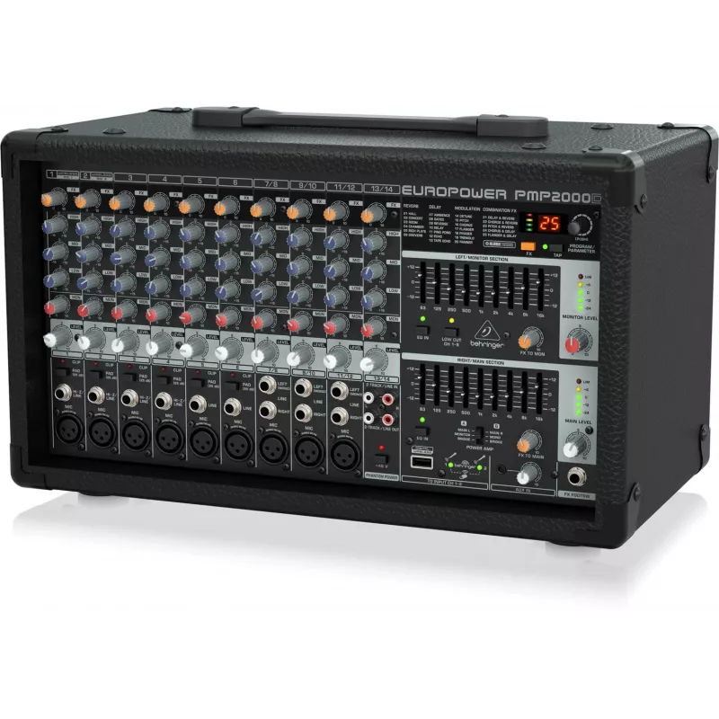 Behringer PMP2000D Audiomixer 14 Kanäle 2000W Schwarz