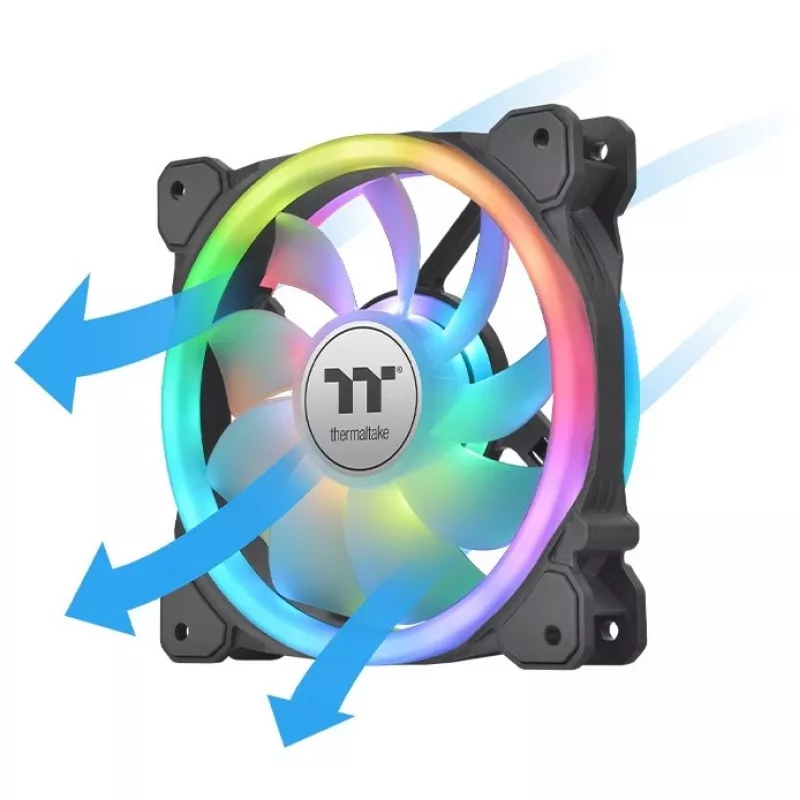 Thermaltake SWAFAN 14 RGB Lüfter, 14 cm, schwarz, 500–2000 RPM